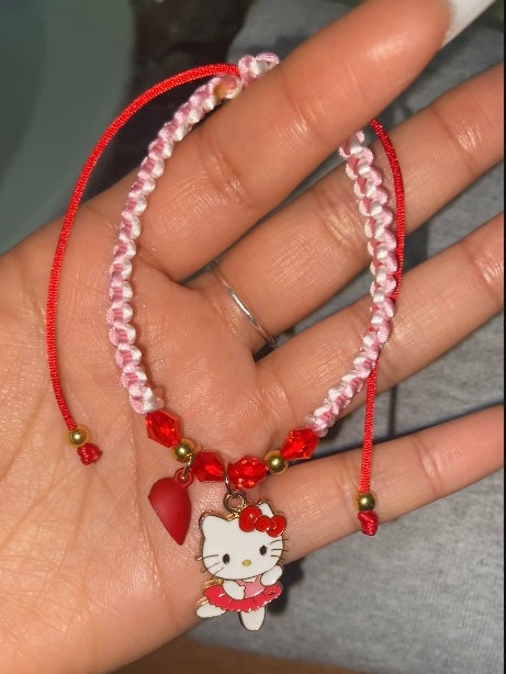 Spiderman and Hello Kitty Couple Bracelets