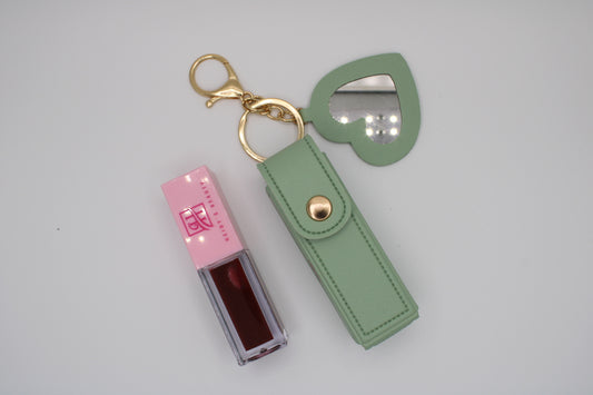 Heidy’s Beauty Sage Green Lip Oil Keychain Set