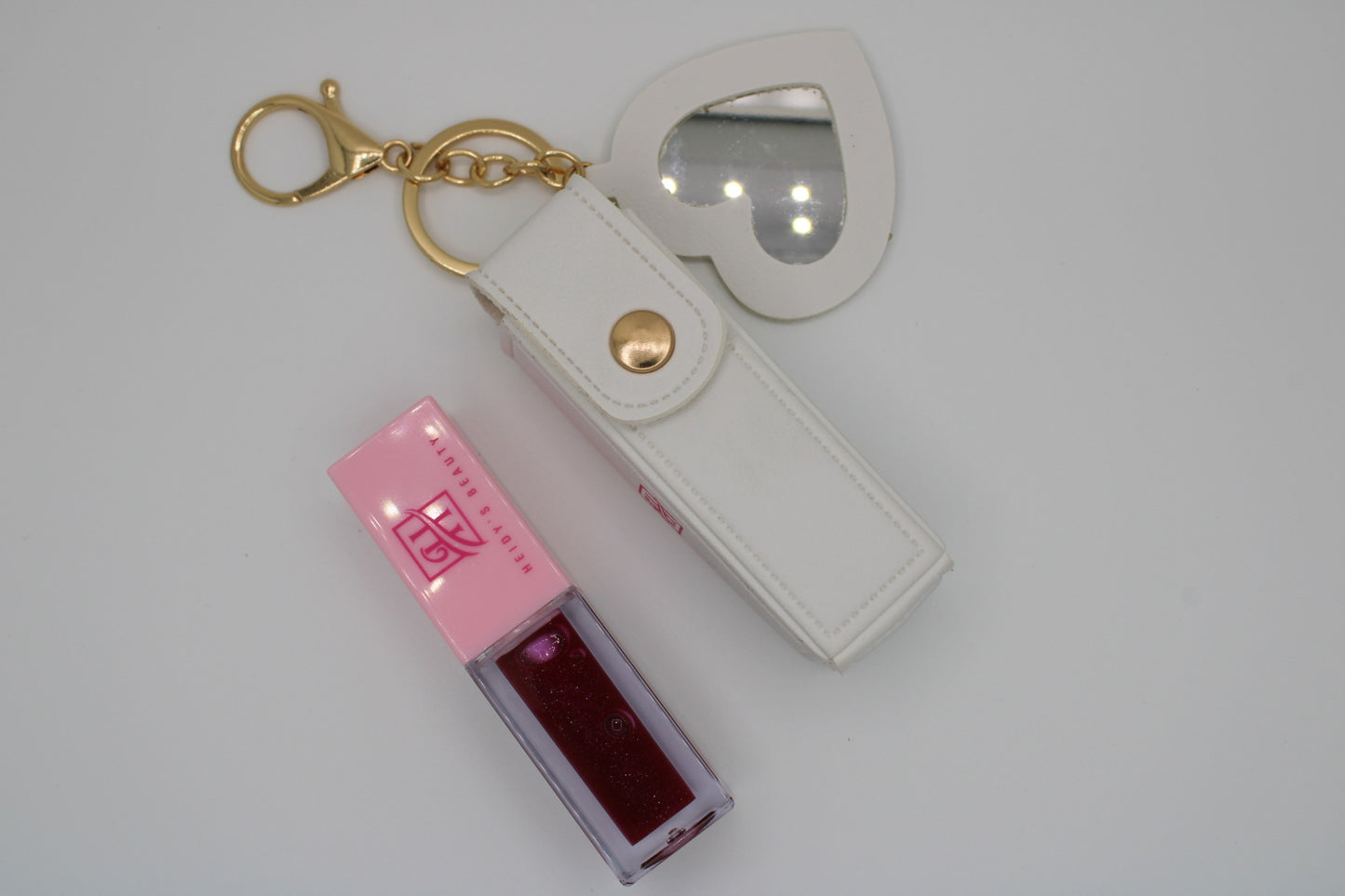 White Heidy’s Beauty Lip Oil Keychain