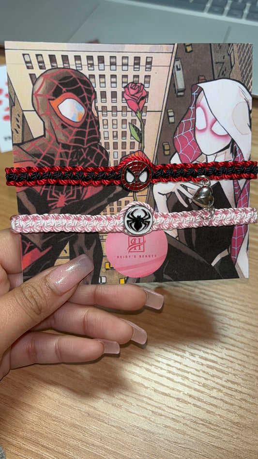 Miles & Gwen Stacy Bracelets with Packaging