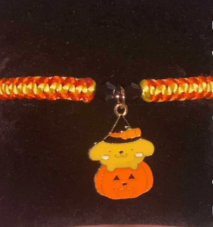 Pompompurin Halloween Adjustable Bracelet
