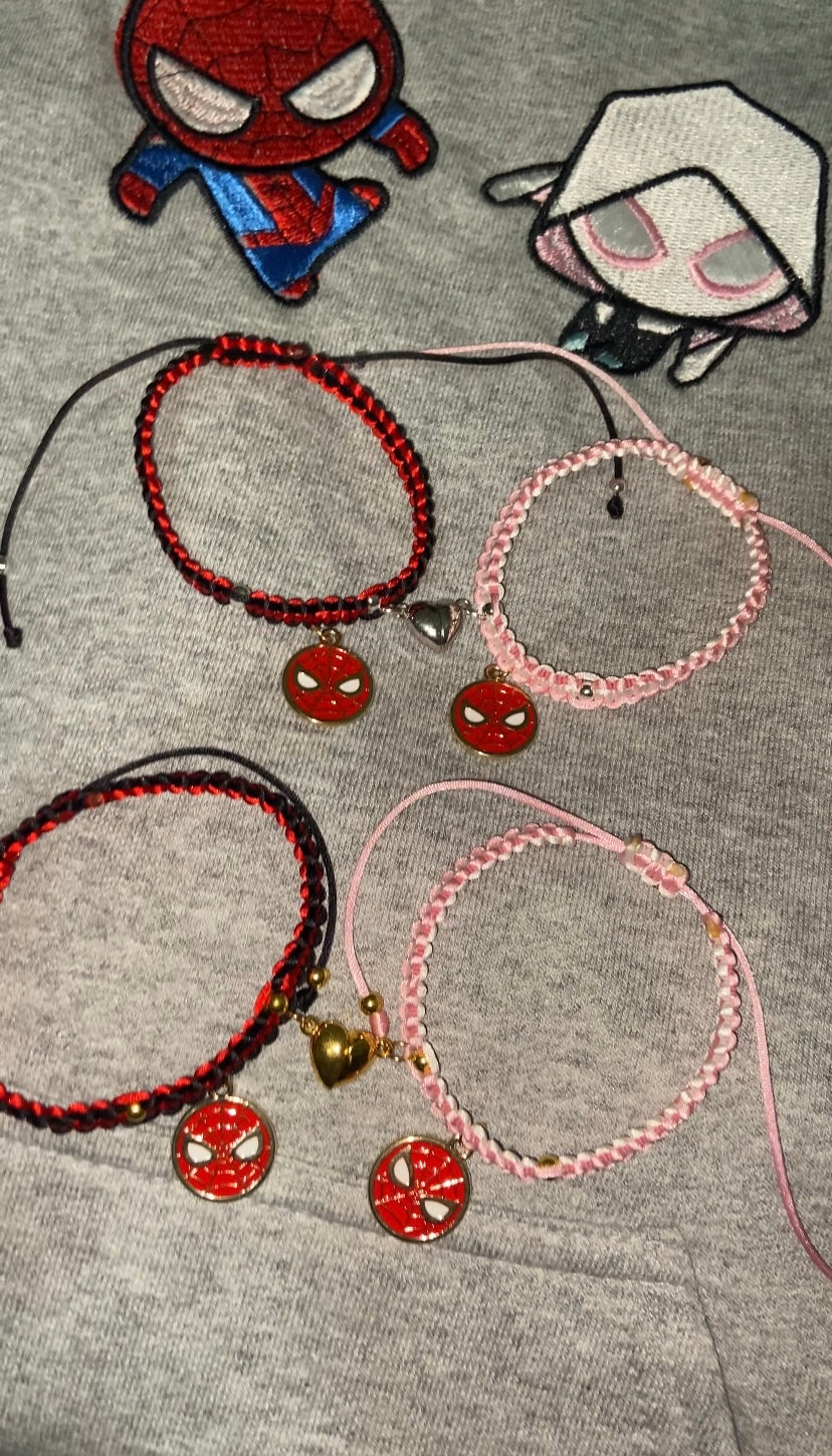 Spiderman and Gwen Couples Bracelets