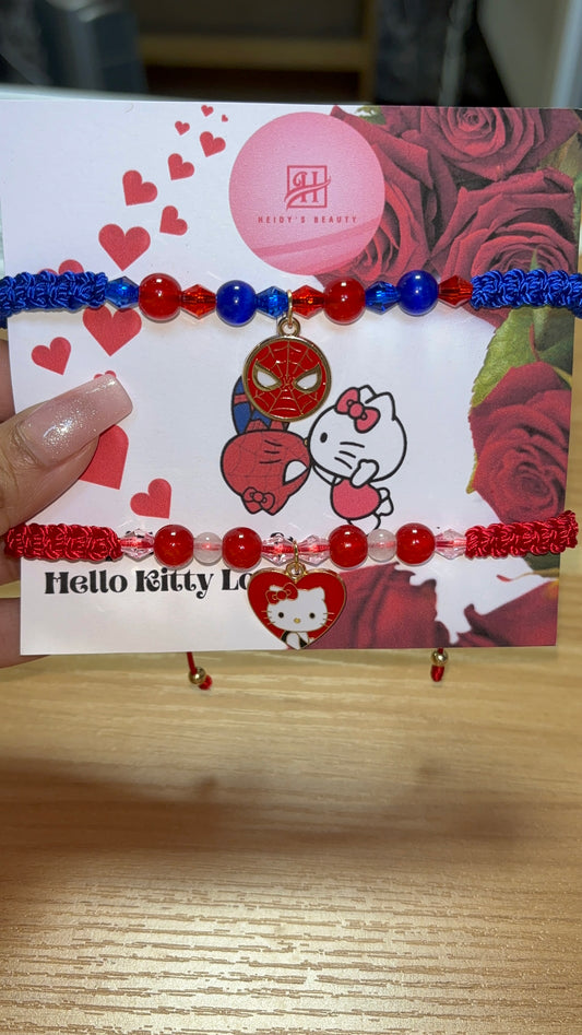 Hello Kitty & Spider-Man Bracelets