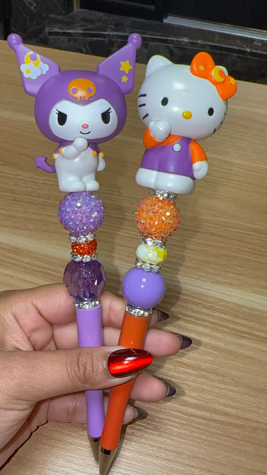 Kuromi and Hello Kitty Halloween Pens