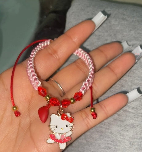 Spiderman and Hello Kitty Couple Bracelets