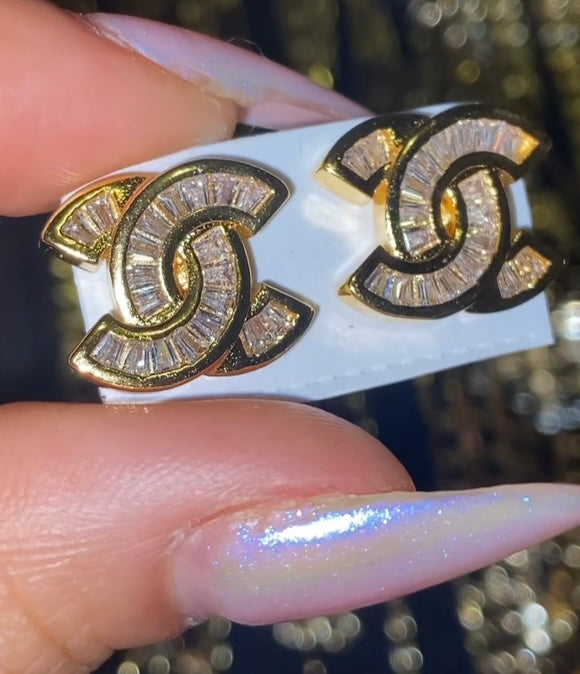 Chanel Gold Plated Earrings