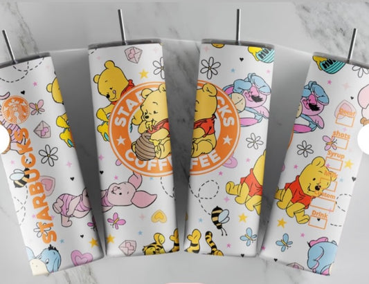 Pooh Starbucks Stainless Steel Tumbler