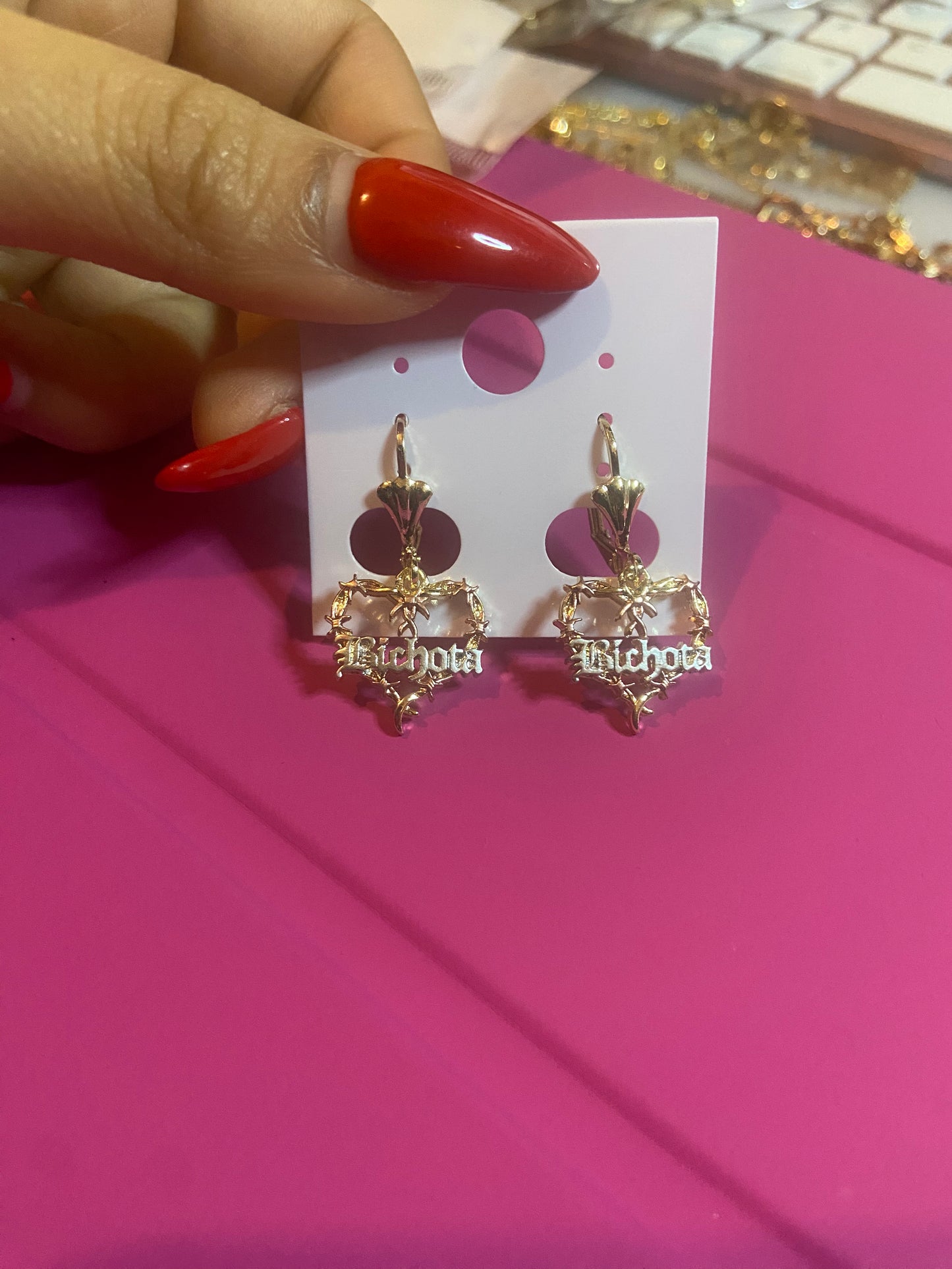 Tricolor Bichota Earrings