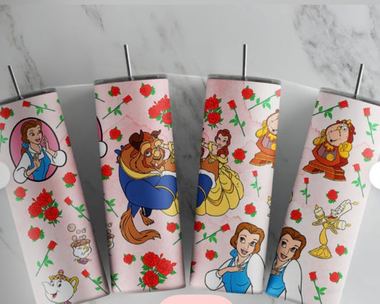 Beauty & the Beast Stainless Steel Tumbler