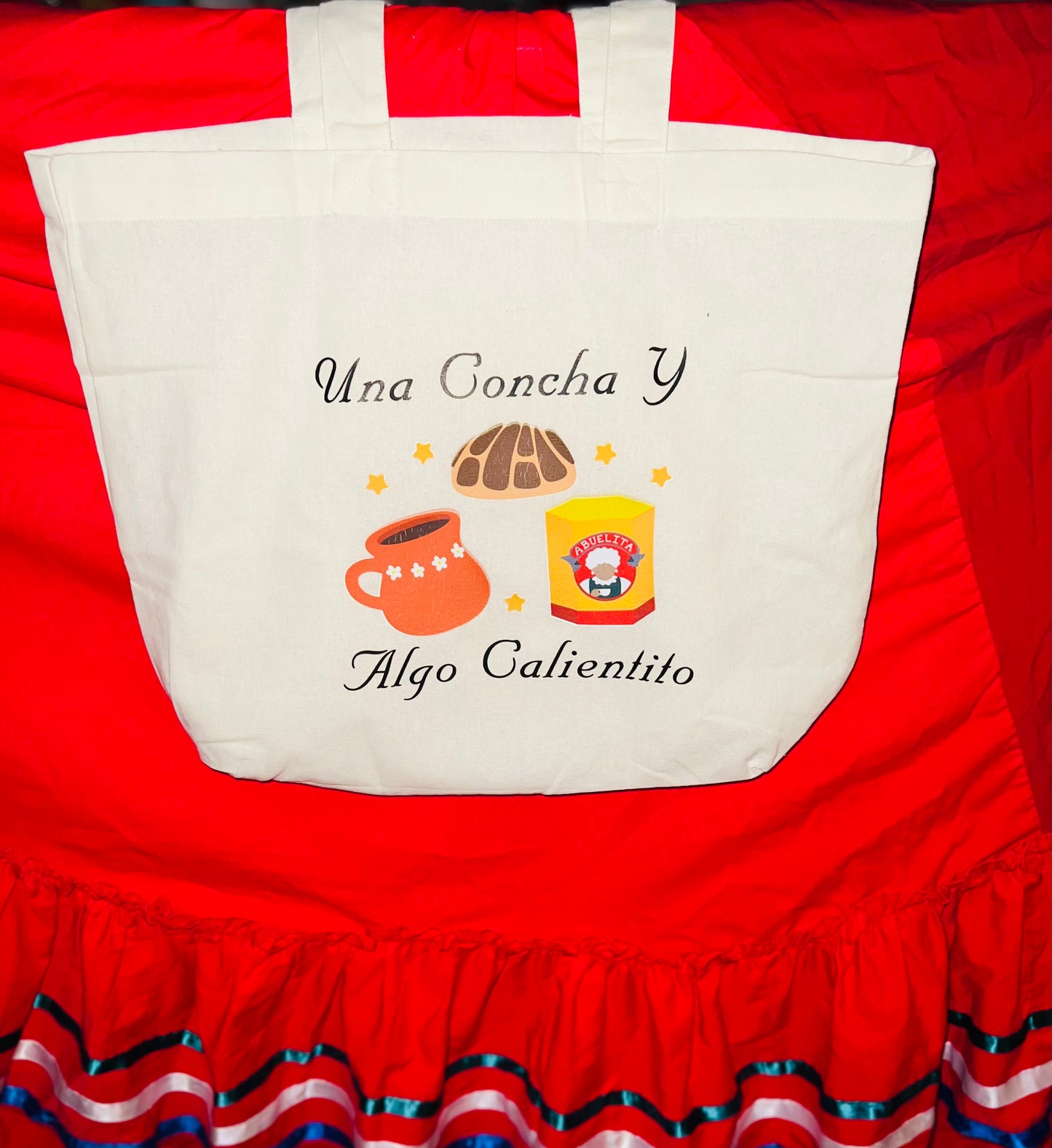 Una Concha y Algo Calientito Tote Bag