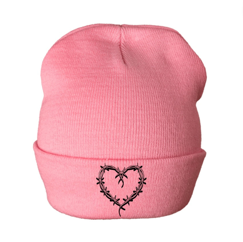 Karol G Embroidered Heart Beanie