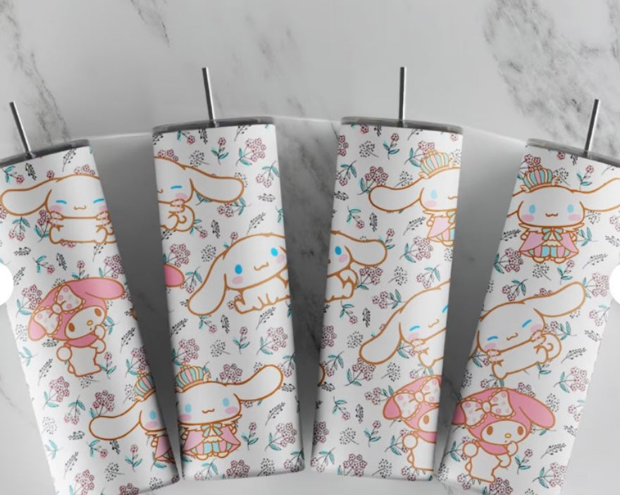 My Melody and Cinnamoroll Stainless Steel Tumbler