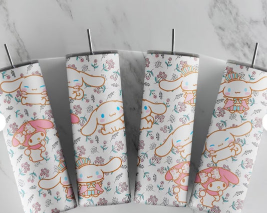 My Melody and Cinnamoroll Stainless Steel Tumbler