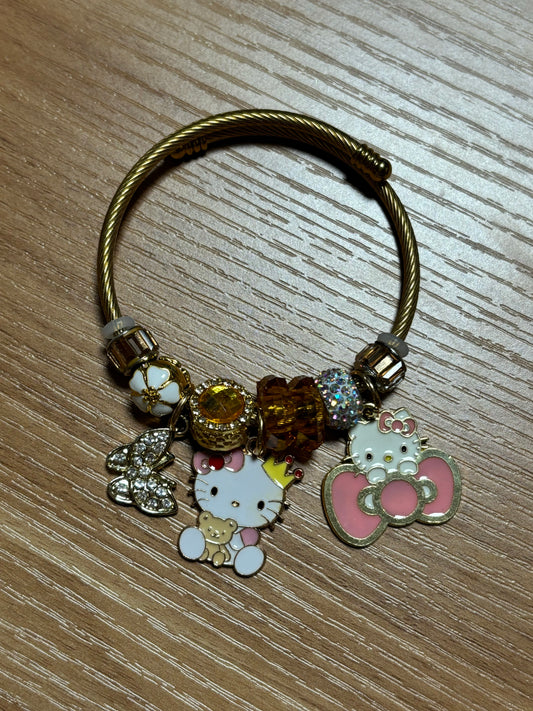 Hello Kitty Bow Charm Bracelet