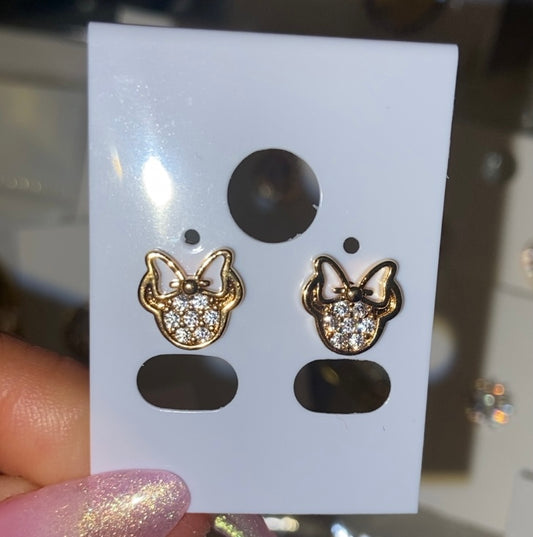 Minnie Gold Plated Studs