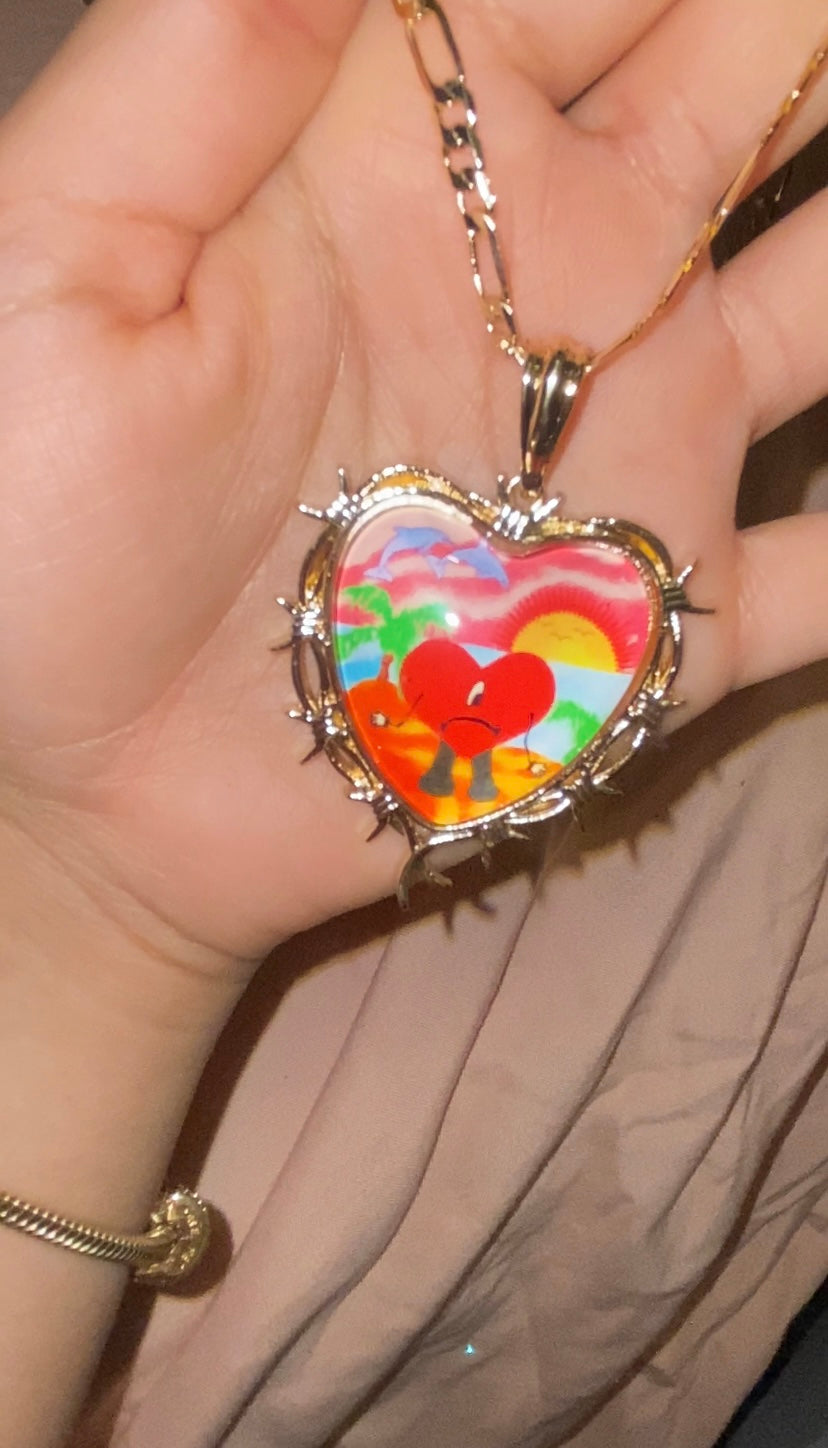 Bad Bunny Heart Chain