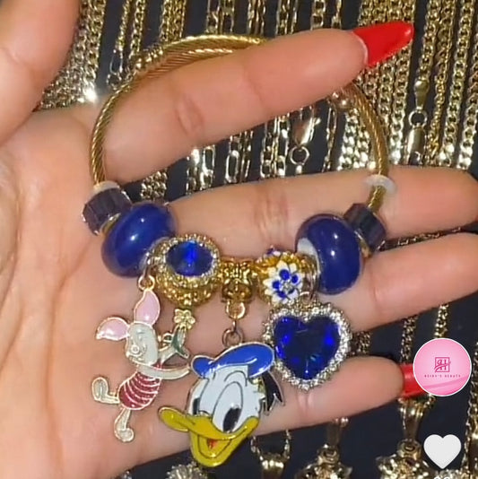 Donald & Piglet Charm Bracelet