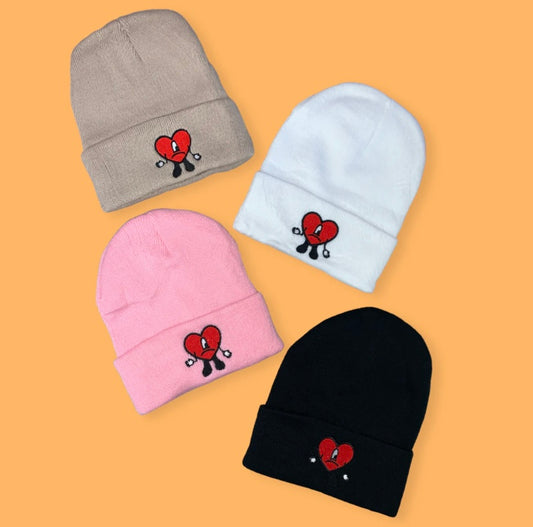 Bad Bunny Embroidered Beanies