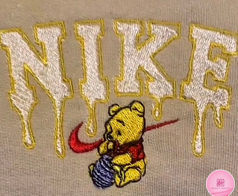 Pooh Embroidered Hoodie