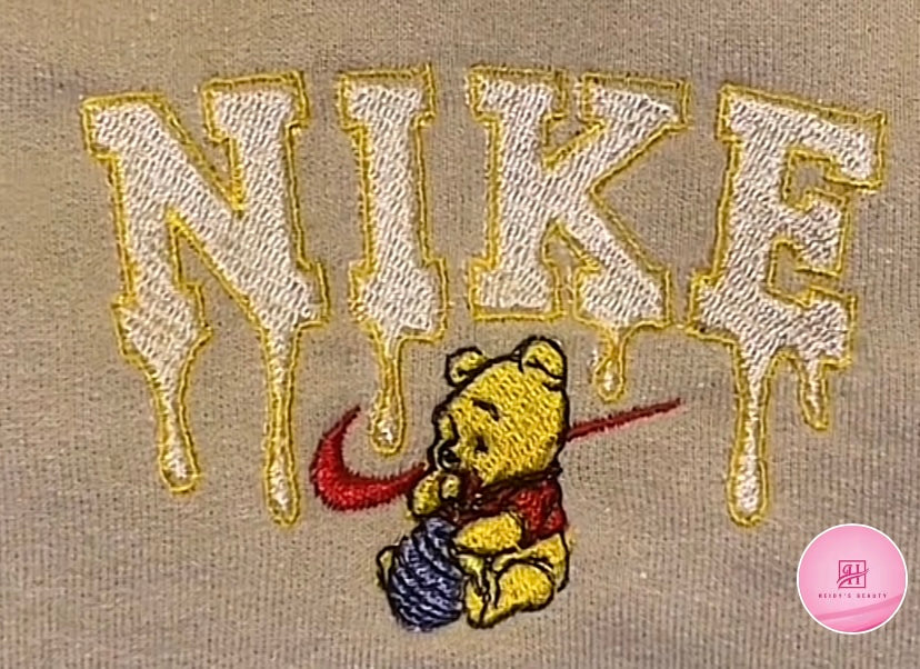 Pooh Embroidered Hoodie