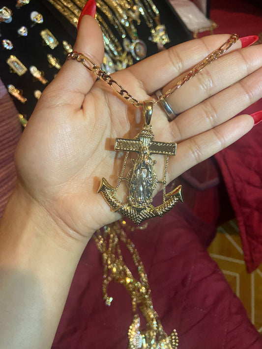 Virgen Anchor Necklace